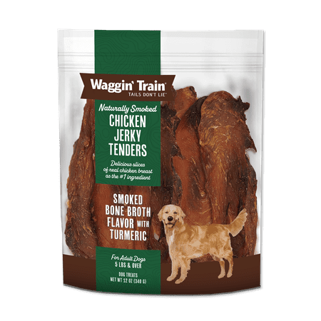 Waggin' Train High Protein Smoked Chicken Jerky Dog Treats, 12oz. Pouch