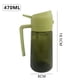 thumbnail image 2 of Dispensador de aceite de oliva de vidrio para cocina, botella dispensadora de aceite 2 en 1 y pulverizador de aceite para cocinar, tapa abatible automática, 18 oz (bloqueo leve), 2 of 5
