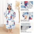 thumbnail image 3 of FORMRS Wearable Blanket Hoodie with Sleeves for Kids Cozy Flannel Sweatshirt, Ice Rink, 3 of 7