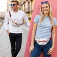 thumbnail image 2 of Fanny Pack White Christmas Gnome Pattern Waist Pack Bag,Running Cross Bag,Waterproof Large Fanny Packs for Women Men for Travel Running Hiking Cycling, 2 of 6
