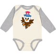 thumbnail image 3 of Inktastic Memorial Day Baby Eagle with Patriotic Hat Boys or Girls Long Sleeve Baby Bodysuit, 3 of 5