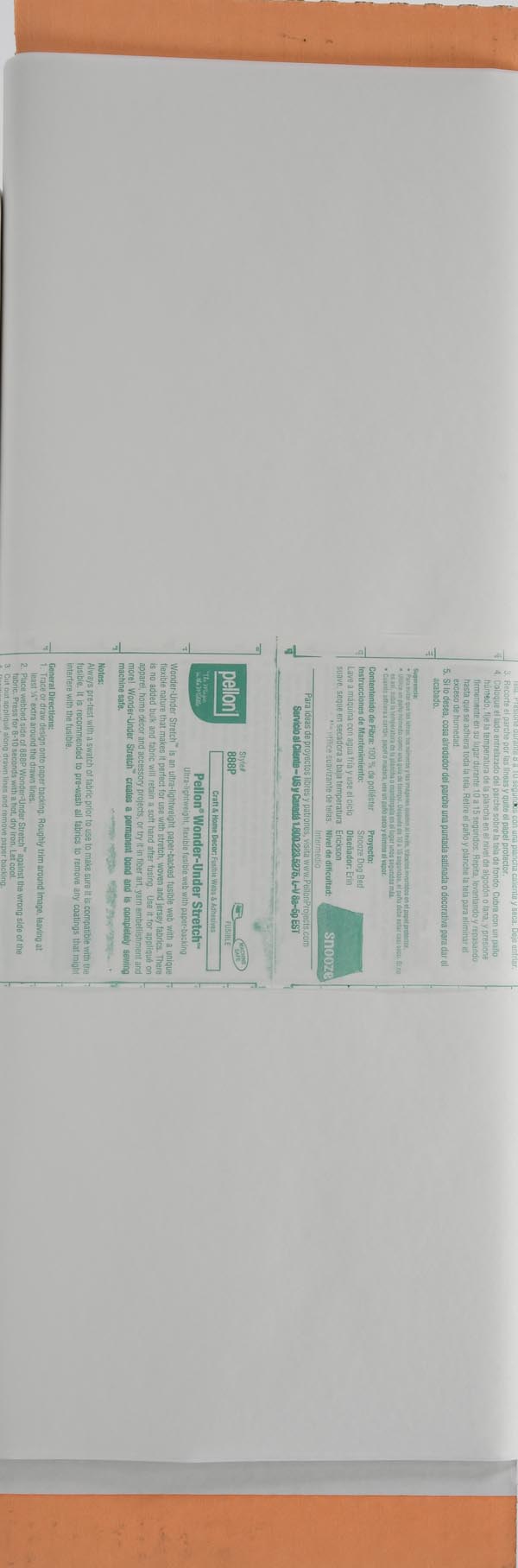 Pellon 888P Fusible Web Fabric Interfacing, Clear 20" by the Yard