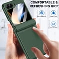 thumbnail image 4 of Compatible Screen Protector Case for Samsung Galaxy Z Flip 5 Phone Case Hinge Protection,Samsung Galaxy Z Flip 5 Case and Screen Protector,Samsung Flip Z 5 Case for Galaxy z Flip 5 5G Case Green, 4 of 7