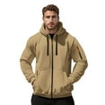 thumbnail image 3 of Essentials Zip Up Hoodies for Men 2025 Fall Winter Long Sleeve Plain Hooded Sweatshirt with Pockets Jacket Hoody, 3 of 8