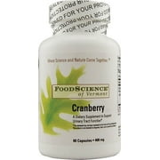 FoodScience of Vermont Cranberry Plus Vegetarian Capsules, 60 Ct