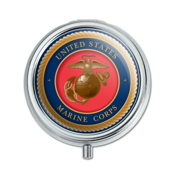 Marine Corps USMC Emblem Officially Licensed Pill Case Trinket Gift Box
