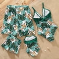 thumbnail image 3 of PatPat Family Matching Swimsuits Green Mommy and Me Swimwear,Female Halter Monokini Padded Bra Top Male Swimming Shorts Trucks, 3 of 13