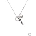 thumbnail image 2 of Delight Jewelry Silvertone Philippians 4:13 Eternity Ring - Love and Lock Charm Necklace, 18"+1", 2 of 4
