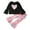 Pink, variant on Toddler Girls Outfits Long Sleeve Love Tie Dye Prints Tops Bell Bottoms Pants Two Piece Casual Set Kids Girls' Clothing Size 5-6T