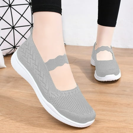 

LnjYIGJ shoes for women Cloth Shoes For Women New Mesh Breathable Comfortable Soft Bottom Non-Slip Flats
