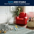 thumbnail image 4 of Flash Furniture Vana Contemporary Red Vinyl Kids Recliner with Cup Holder and Headrest, 4 of 12