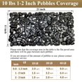 thumbnail image 3 of Black Pebbles Fantian de 1 a 2 pulgadas, 1 kg, para plantas de interior y decoración, 3 of 9