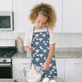 thumbnail image 4 of Dark Blue Fairy Moon Princess Pattern Kids Aprons for Girls and Boys,Adjustable Neck Strap Toddler Aprons for Kids Cooking Baking, 4 of 7