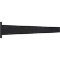 thumbnail image 2 of Ekena Millwork 2 1/2"W x 30"D Countertop Island Steel Heavy Duty Bracket w/ Flange, Powder Coated Black, 2 of 10