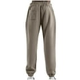 thumbnail image 4 of Wavsuf Mens Sweatpants Lightweight Jogger for Men Tight Jogger Pants taupe Size S, 4 of 4