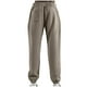 thumbnail image 4 of Pantalones largos para hombre, con cintura elástica, color liso, con cordón y bolsillos, de poliéster., 4 of 4