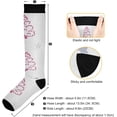 thumbnail image 3 of FREEAMG Christmas Decoration Compression Socks for Men & Women Running Stockings Knee High Socks for Gardening Running Cycling Travel and Climbing, 1 Pair, 3 of 7