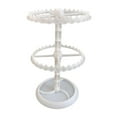 thumbnail image 3 of Organizador de Pendientes, Soporte de Joyería, Estante de Almacenamiento de Rotación de 360 Grados para Lápiz Labial, Collar, Mesa, Tobilleras Colgant 2 niveles en ., 3 of 9