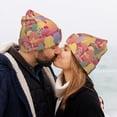 thumbnail image 5 of Lsque Colorful Autumn Forest Trees Pattern Knitted Beanie, Unisex Winter Hat, Knit Hat Winter Beanies Thick Fisherman Beanies Cuffed Plain Skull Caps, 5 of 6