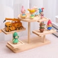 thumbnail image 5 of Vintage Wooden Display Risers Wood Showcase Stands for Shelves and Countertops Step Plinths for Jewellery, Desserts Display Rack, 5 of 7