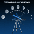 thumbnail image 7 of Tuword Telescope, 50mm Refractor with Finderscope and Mobile Phone Adapter, for Adults and Kids, 7 of 7