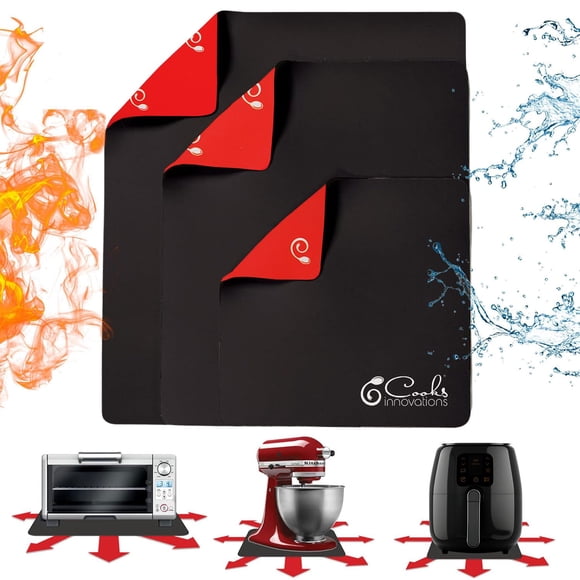 Paquete de 3 alfombrillas resistentes al calor para Countertop Cooks Innovations