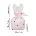 thumbnail image 3 of Easter Bunny Gift Bags New Flannel Bunny Gift Treat Bags with Drawstring Cute Candy Goodie Floral Rabbit Party Favors Supplies for Easter Birthday Wedding Tea Party, 3 of 6