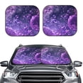 thumbnail image 2 of Sikiie Purple Bubble Abstract Art Print Foldable Car Windshield Sun Visor, Car Window Sunshade Suitable for Sedan, SUV and Truck Car Accessories-Small, 2 of 6