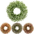 thumbnail image 6 of Tkrady Wreaths - 14in UV-Resistant Artificial Hedyotis Wreaths for Front Door - All Season Indoor/Outdoor Door Decorations Hanging, 6 of 6