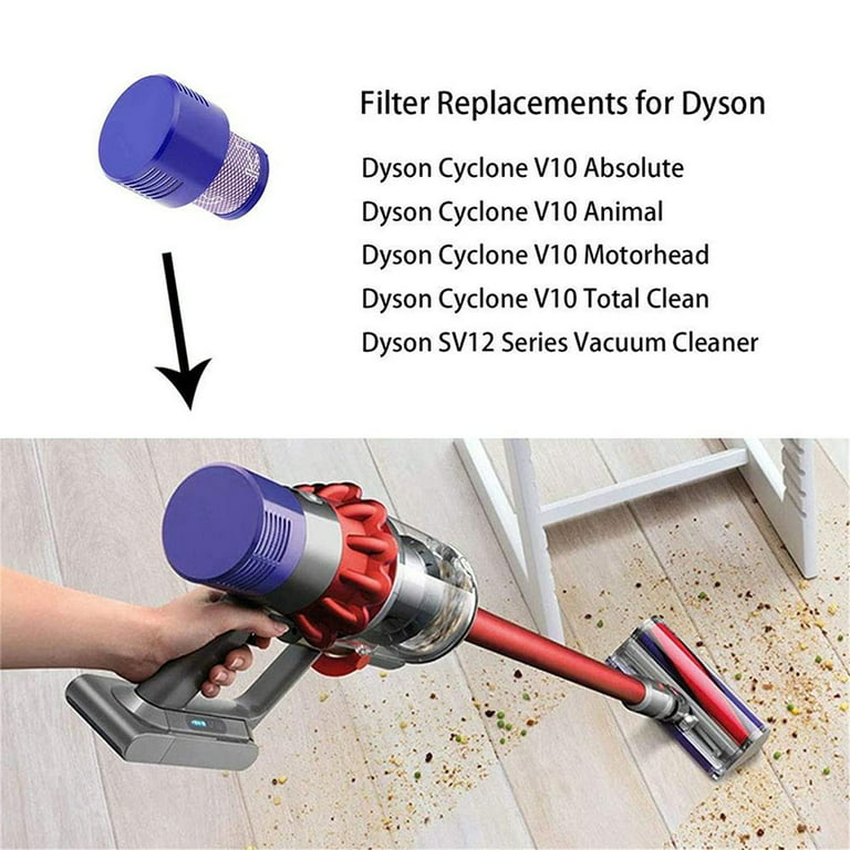 1 Filter for Dyson V10, #969082-01, Dyson V10 Cyclone & Animal Series  Vacuums (1 Pack + Brush) 