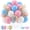 Blue Pink, variant on Retro Blush Pink Balloons Set, 50 pcs 12 inch Metallic Rose Gold Dusty Pink Pastel Orange Nude Latex Balloons Kit for Birthday Bridal Shower Bachelorette Boho Baby Shower Party Decorations