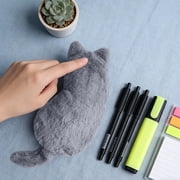 Plush Cat Pencil Case, Cute Plush Cat Pencil Pouch Storage Bag Medium Storage Pen Bag