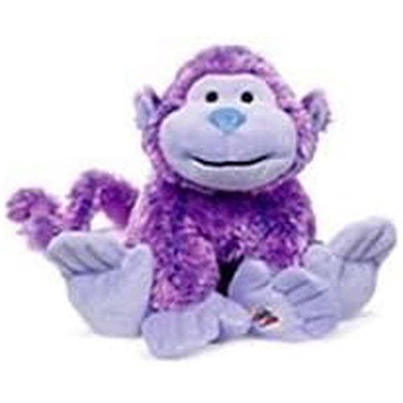 Ganz Webkinz- SUGARPLUM Purple Cheeky Monkey Plush (No Webkinz Code)(BONUS 1 WEBKINZ GIFT BAG)