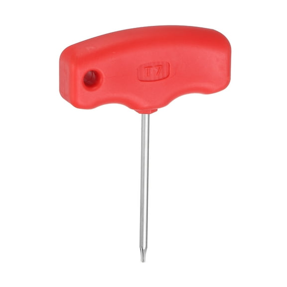 Uxcell Torx Screwdriver T7 CR-V Steel T Handle Star Key Wrench for CNC Tool Holder