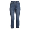 thumbnail image 2 of Time and Tru Women's High Rise Straight Crop Jean, 2 of 5