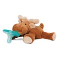 thumbnail image 1 of WubbaNub - Newborn Infant Baby Pacifier with Plush Animal - Moose, 1 of 5
