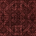 thumbnail image 1 of Ahgly Company Indoor Square Abstract Red Modern Area Rugs, 4' Square, 1 of 4