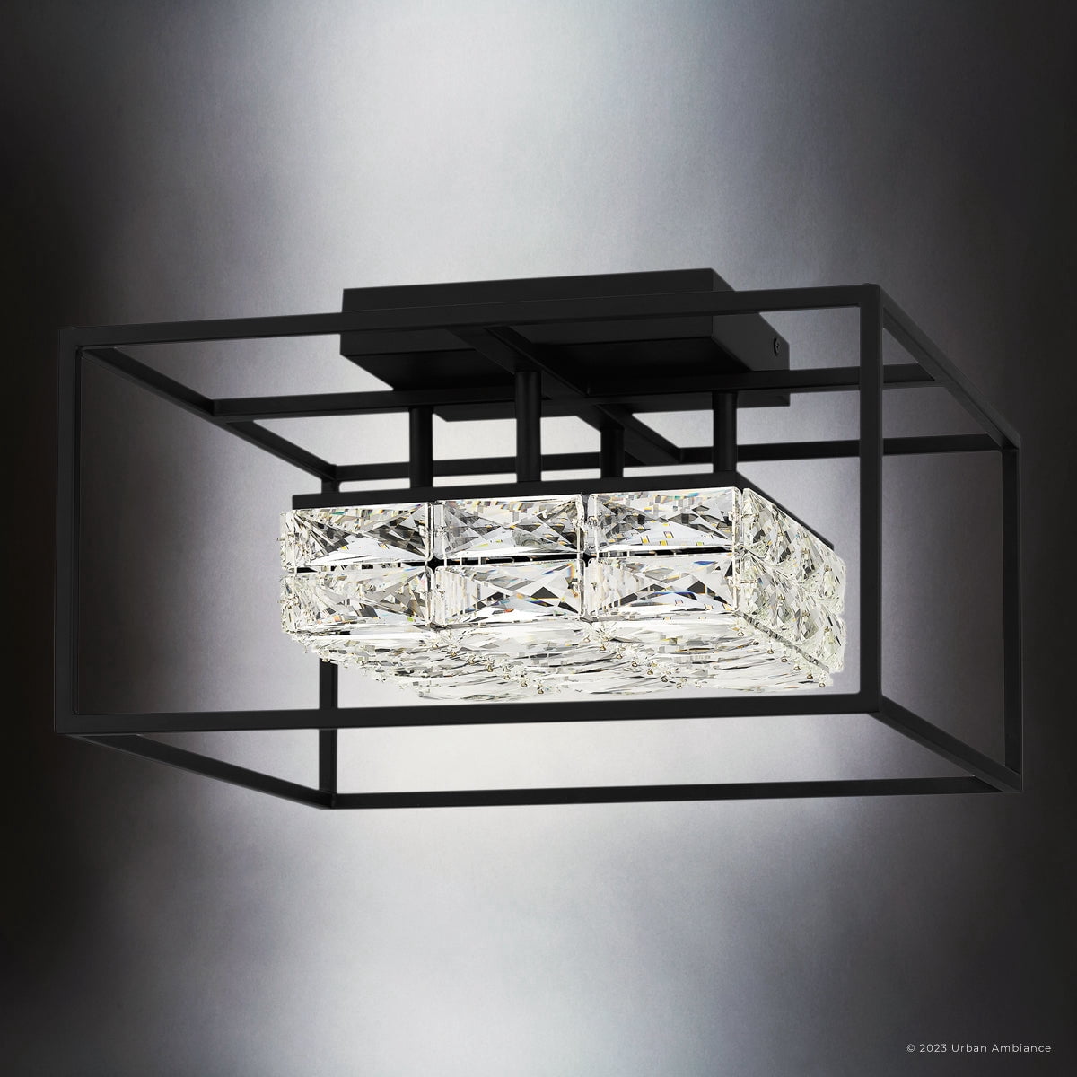 Luxury Cosmopolitan Ceiling Light, Matte Black, UQL4684