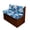 Blue Hibiscus, variant on XYZCANDO Camper Cushion Covers Stretch, Compatible with Chair Couch, RV Booth Seat Covers Fit for RV Camper Car Bench Sofa(2-Piece Set)