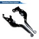 thumbnail image 5 of Palancas de freno y embrague cortas/largas únicas para YAMAHA MT-03 18-22, palanca de freno ajustable en 6 posiciones, manillar de motocicleta, aleación de aluminio, mango negro, extremo de titanio, 5 of 7