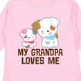 thumbnail image 4 of Inktastic My Grandpa Loves Me Girls Girls Long Sleeve Toddler T-Shirt, 4 of 5