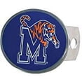 thumbnail image 2 of Memphis Tigers Oval Metal Hitch Cover Class II and III, 2 of 3