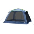 thumbnail image 1 of Outsunny 12' x 12' x 7' 5-8 Personnes Tente de Camping Extérieure Portable Abri Résistant à l'Eau Randonnée Pop Up Mesh Mur, 1 of 9