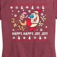 thumbnail image 3 of Ren & Stimpy - Happy Happy Joy Joy - Women's Short Sleeve Graphic T-Shirt, 3 of 5