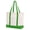 Natural / Apple Green, variant on Muka Canvas Tote Bags with an External Pocket, Zipper Closure Reusable Grocery Shopping Bag-Natural / Pink