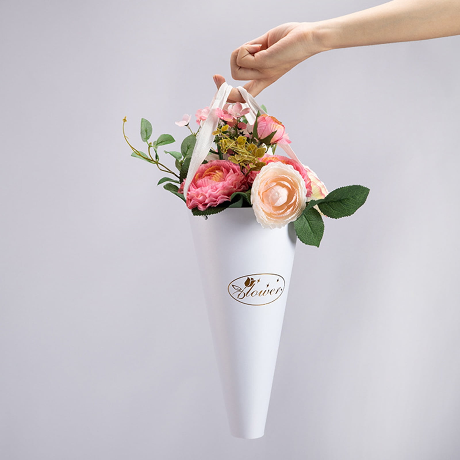 EXCEART Floral Packaging Paper Flower Bouquet Bag- Used for taking  pictures, creating a sense of high level. Florist Paper