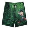 thumbnail image 2 of Deku My Hero Academia Short Sweatpants Summer Daily Cozy Lounge Shorts 3D Printed Beach Shorts Sweatpants With Drawstring And Pockets, 2 of 6
