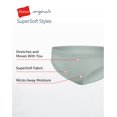 thumbnail image 2 of Hanes Originals Girls' SuperSoft Bikini Underwear, 5-Pack Assorted 6, 2 of 4