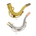 thumbnail image 1 of pitrice Brass Tenor Saxophone Bend Neck Solid Color Saxophone Bend Replacement 27.5mm Nozzle Woodwind Instrument Sax Part Accessories Gold, 1 of 9