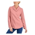 thumbnail image 4 of KAREN SCOTT SPORT Womens Black Fleece Long Sleeve Shawl Collar Top M, 4 of 6